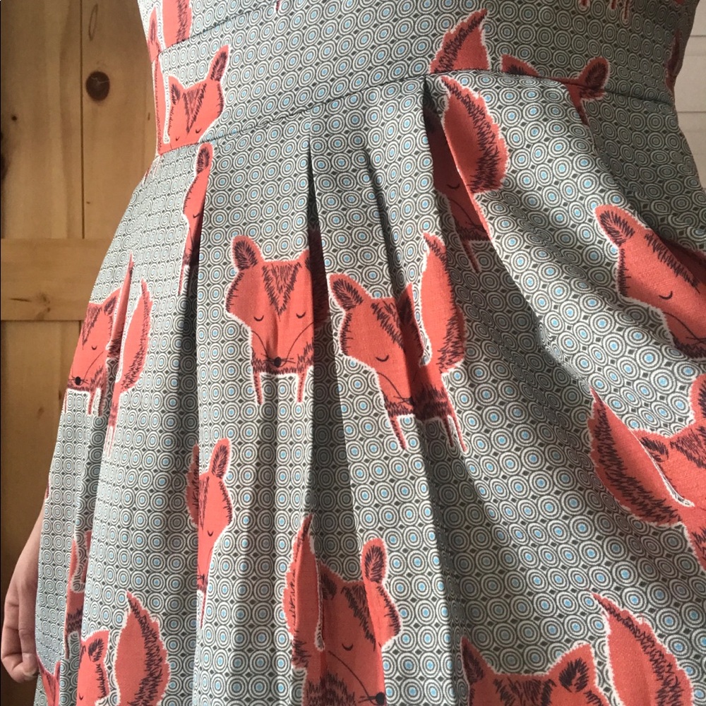 Fox Print Dress